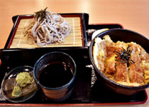 ハーフそば＆ハーフカツ丼セット